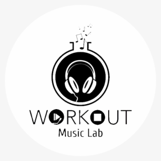 Workoutmusiclab Logo Circle White - Music Circle Logo #5353656