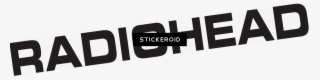 Radiohead Wordmark Logo - Sticker #5353719