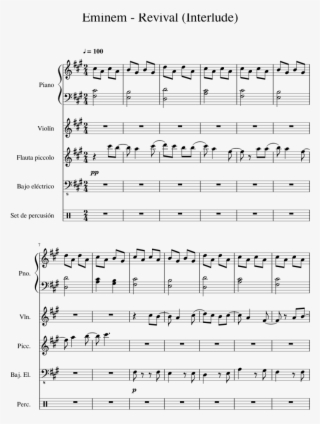 Revival Sheet Music For Piano, Violin, Piccolo, Bass #5357225