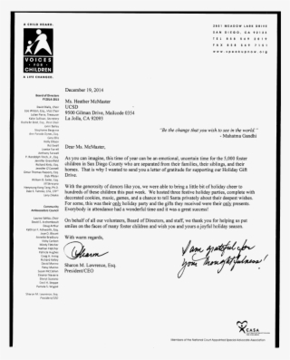 County Of San Diego Letter - Voices For Children #5358794