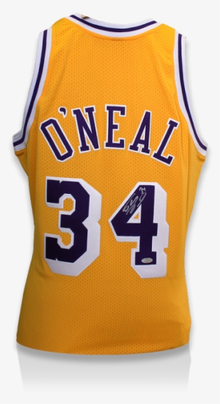 Shaquille O'neal Los Angeles Lakers Autographed Gold #5359908