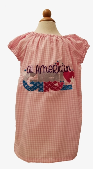 All American Girl Peasant Dress - Patchwork #5360603
