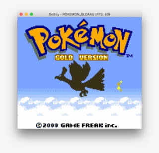 Gameboy Color Emulator In Go - Pokemon Gold Version Color #5364524