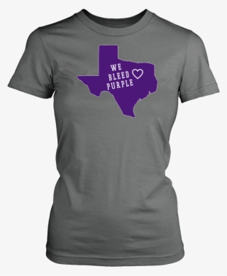 Tcu Solid Purple We Bleed Purple With Heart Women's #5366844