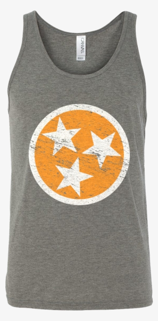 Tri-star Tank - Gray/orange - Sale - Active Tank #5370921