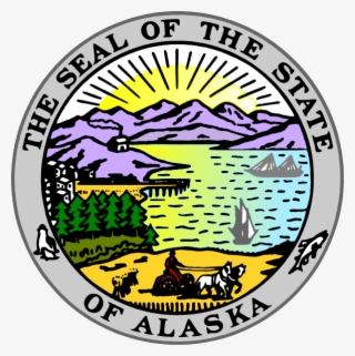 Seal Of The State Of Alaska Wooden Plaque - Alaska Seal #5371430