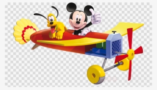 Mickey Mouse On A Plane Clipart Mickey Mouse Minnie - Mickey Mouse In Airplane #5375244