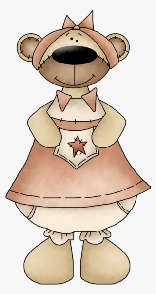 Teddy Bear * - Frühlings-bären · Rosiges Brown-kleid Grußkarte #5376338