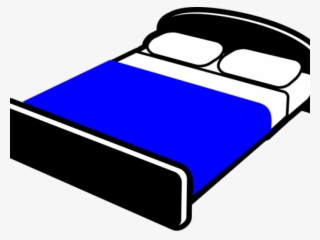 Pillow Clipart Transparent Background - Black And White Bed Clipart Png #5376815