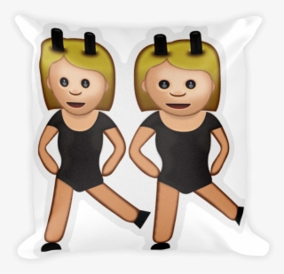 Pillow With Bunny Ears - Women With Bunny - Emoji Large Tote Bag, Natural, Large #5377410