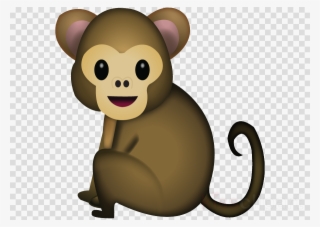 Monkey Emoji Iphone Clipart Emojipedia Monkey - Monkey Emoji Apple #5377846