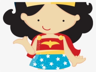 Superman Clipart Toddler - Mulher Maravilha Cute Png #5379608