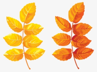 Yellow Leaves Clipart Transparent #5380137