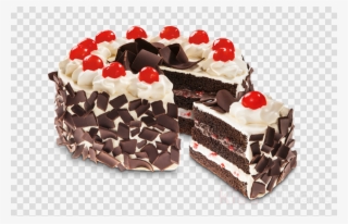 Black Forest Cake Red Ribbon Clipart Black Forest Gateau - Black Forest Red Ribbon #5381159