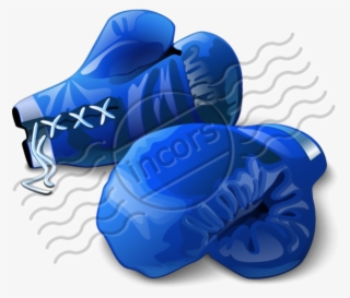 Boxing Gloves Free Images At Clker Com - Boxing Glove Blue Background #5382172