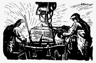 Blockchain Applications In Manufacturing - Welder Ornament (round) #5383741