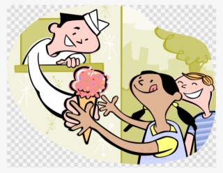 Cartoon Ice Cream Man Clipart Ice Cream Cones Atlanta - Kids Buying Ice Cream #5385382