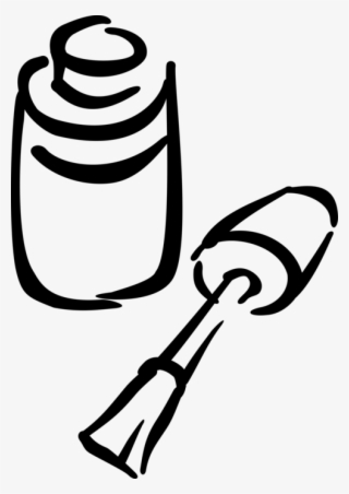 Cosmetic Nail Polish - Clip Art #5386245