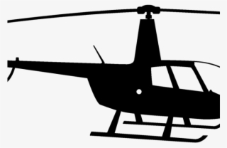 Helicopter Clipart Black And White - R44 Clipart #5388058
