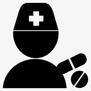 Pharmacist Drawing Icon Picture Royalty Free Download - White Pharmacist Icon #5388068
