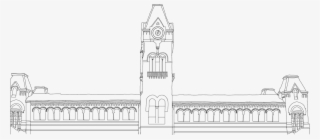 Chennai Central Line Drawing - House #5388545