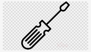 Screwdriver Outline Icon Clipart Screwdriver Computer - Barley Grains Clipart Black And White #5390069