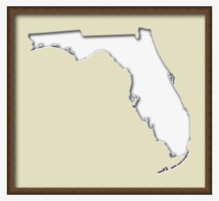 A Map Of Florida With A Wood Picture Frame With A Cream #5390285 A Map Of Florida With A Wood Picture Frame With A Cream #5390285