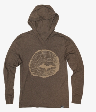 Upper Peninsula Tree Rings Track Hoodie - Sweatshirt #5390563
