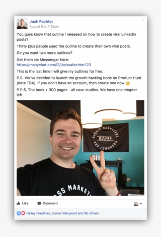 When I Had Enough Traction For The Facebook Group, - Flyer #5390771