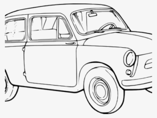 Car Outline Images - Motor Car Black And White Clipart #5391093
