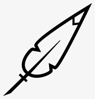 Feather Outline Comments - Outline Of Feather #5391404