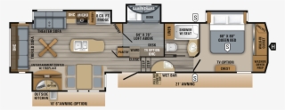 2019 Eagle Fifth Wheels 357mdok Floorplan - 2019 Jayco Eagle 357mdok #5393444