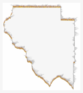 A Flame And Smoke Outline Map Of Okeechobee - Colorfulness #5393452