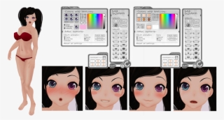 Eyes, Mouth, Expression, Eyebrows, Blush, Skin Hud - Cartoon #5394314