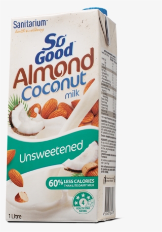 Coconut Milk Png Jpg Free Library - Unsweetened Coconut And Almond Milk #5394553
