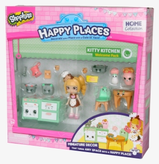 Happy Places Welcome Pack, Kitty Kitchen, , Large - Shopkins Happy Places Kitty Kitchen Welcome Pack #5395196