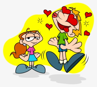Picture Transparent Download A Girl Clipart - Girl In Love Cartoon #5395583