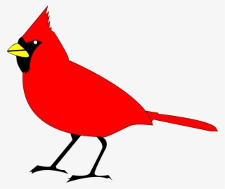 Collection Of Red Bird Clipart Black And White High - Cardinal Clipart #540911
