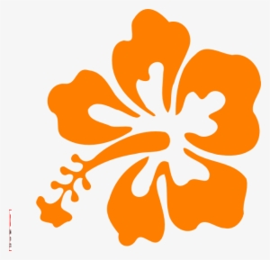 28 Collection Of Orange Hawaiian Flower Clipart - Hibiscus Clip Art Png #541016