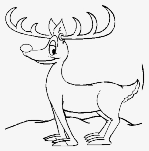 Planse De Colorat Cu Renii Lui Mos Craciun #541179