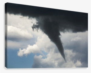Dramatic Funnel Cloud Created In Dark Storm Clouds - Tornado In Calgary Ab #541847