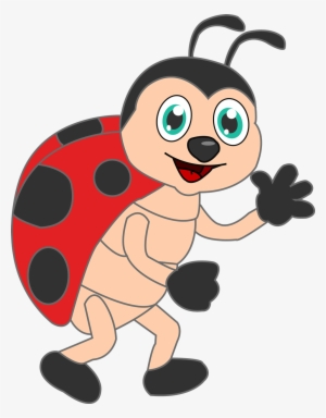 Lady Beetle Clipart Animated Pencil And In Color Lady - Ladybug Cartoon Clip Art #542075
