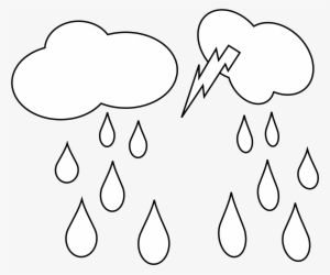 Clip Art Library Black And White Clouds Clipart - Rain Clipart Black Background #542523