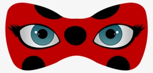 Finally Finished Making The Ladybug And Cat Noir Logos - Miraculous Ladybug Mask Png #542887