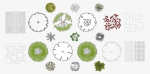 Collection Of Architecture Drawing Symbols High - Landscape Architecture Garden Plan Symbols #543513