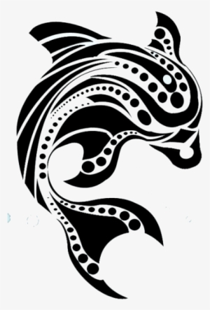 Png Image Information - Tribal Dolphin Drawings #543617