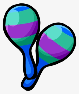 Green And Blue Maracas - Club Penguin Maracas #543711
