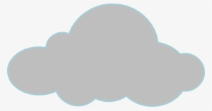 Png Black And White Cartoon Clip Art - Gray Clouds Clipart Png #543744