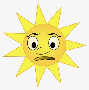 Eyes, Sun, Cartoon, Half, Free, Sad, Rays, Grumpy - National Flag #543795