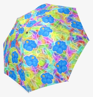 Block The Sun With A Pretty Pink Hawaiian Flowers Pattern - Hawaiian Blue Flowers Canvas Print - Small By Gravityx9 #544116